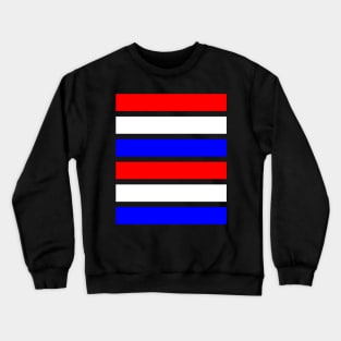 Red, White, Blue Bars (Horizontal) Crewneck Sweatshirt